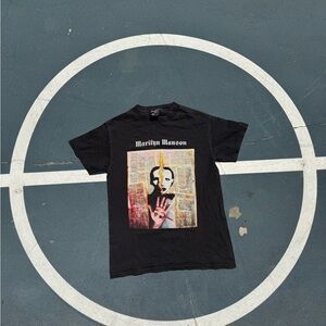 Marilyn Manson Black Graphic T-Shirt